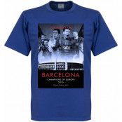 Barcelona T-shirt Winners 2015 European Champions Lionel Messi Blå S