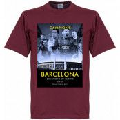 Barcelona T-shirt Winners 2015 European Champions Lionel Messi Rödbrun S
