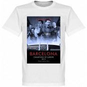 Barcelona T-shirt Winners 2015 European Champions Lionel Messi Vit L
