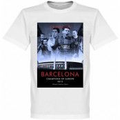 Barcelona T-shirt Winners 2015 European Champions Lionel Messi Vit XS