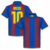 Barcelona Tröja 1980s Home Messi Retro Shirt Lionel Messi Rödbrun M