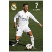 Real Madrid Affisch Hazard 24