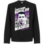 Real Madrid Tröja Ronaldo Madrid Portrait Sweatshirt Cristiano Ronaldo Svart L
