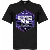 Real Madrid T-shirt 2016 Los Blancos Milano Finale Svart L
