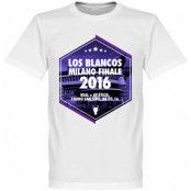 Real Madrid T-shirt 2016 Los Blancos Milano Finale Vit XS