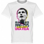 Real Madrid T-shirt Gracias Iker Casillas Vit L