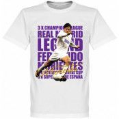 Real Madrid T-shirt Legend Morientes Legend Vit L
