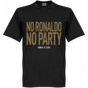 Real Madrid T-shirt No Ronaldo No Party Cristiano Ronaldo Svart L