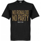 Real Madrid T-shirt No Ronaldo No Party Cristiano Ronaldo Svart XS