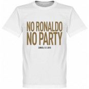 Real Madrid T-shirt No Ronaldo No Party Cristiano Ronaldo Vit XS