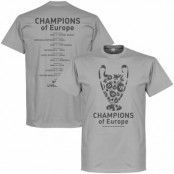 Real Madrid T-shirt Real 2018 CL Winners Trophy Road to Victory Grå XXL