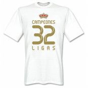 Real Madrid T-shirt Winners 2012 Real Campeones 32 Ligas Vit XL