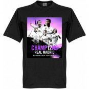 Real Madrid T-shirt Winners 2017 Madrid Champions Svart 5XL