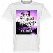 Real Madrid T-shirt Winners 2017 Madrid Champions Vit 5XL