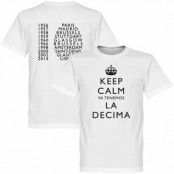 Real Madrid T-shirt Winners Keep Calm Ya Tenemos La Decima Vit L