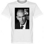 Real Madrid T-shirt Zidane el Jefe Zinedine Zidane Vit XXXXL