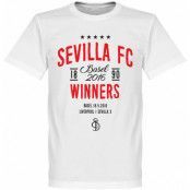 Sevilla T-shirt 2015 2016 Europa League Winners Vit 5XL