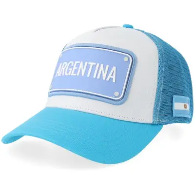 FIFA - Blå trucker Keps - Fifa World Cup 26 Team Cap Argentina White/Blue A-frame Trucker @ Hatstore