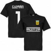 Argentina T-shirt Guzman 1 GK Team Svart 5XL