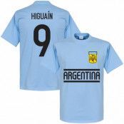 Argentina T-shirt Higuain Team Gonzalo Higuain Ljusblå XL