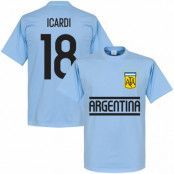 Argentina T-shirt Icardi Team Ljusblå M