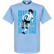 Argentina T-shirt Legend Maradona Legend Diego Maradona Ljusblå M