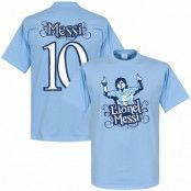 Argentina T-shirt No10 Tee Lionel Messi Ljusblå L