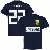 Argentina T-shirt Pavon 22 Away Team Mörkblå L