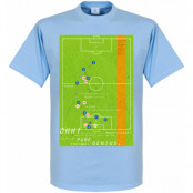 Argentina T-shirt Pennarello 1986 Classic Goal Diego Maradona Ljusblå XS