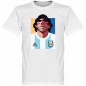 Argentina T-shirt Playmaker Maradona Football Diego Maradona Vit L