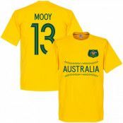 Australien T-shirt Mooy 13 Wordmark Gul XXXL