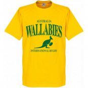 Australien T-shirt Wallabies Rugby Barn Gul 4 år