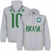 Brasilien Huvtröja Brazil Jr 10 Team Neymar Grå L