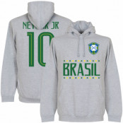 Brasilien Huvtröja Brazil Jr 10 Team Neymar Grå S