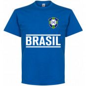 Brasilien T-shirt Brazil Team Blå L