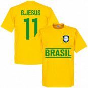 Brasilien T-shirt Gabriel Jesus Gul L