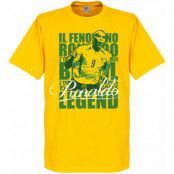 Brasilien T-shirt Legend Luis Nazario de Lima Legend Ronaldo Gul XL