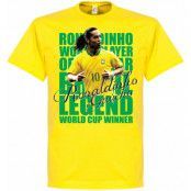 Brasilien T-shirt Legend Ronaldinho Legend Gul L