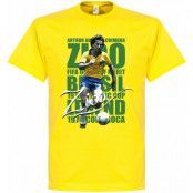 Brasilien T-shirt Legend Zico Legend Gul M