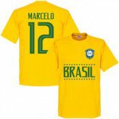 Brasilien T-shirt Marcelo 12 Team Gul L