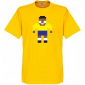 Brasilien T-shirt Pelé Legend Pixel Player Pele Gul XL