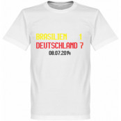 Tyskland T-shirt Brasilien 1 Deutschland 7 Scoreboard Vit XS