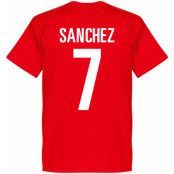 Chile T-shirt Sanchez Football Alexis Sanchez Röd S