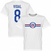 Chile T-shirt Vidal Arturo Vidal Vit L