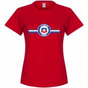 Chile T-shirt Vidal Dam Röd L