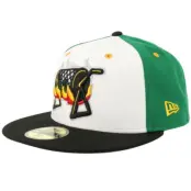 New Era - MiLB Grön fitted Keps - Albuquerque Isotopes Green Chile Cheeseburgers Milb Theme 59FIFTY Black Fitted @ Hatstore