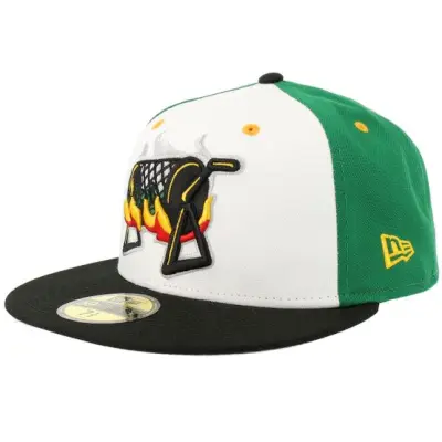 New Era - MiLB Grön fitted Keps - Albuquerque Isotopes Green Chile Cheeseburgers Milb Theme 59FIFTY Black Fitted @ Hatstore