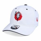 Bearded Man - Vit adjustable Keps - Japan Man Sandwich White/Black Adjustable @ Hatstore