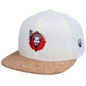 Bearded Man - Vit snapback Keps - Japan Man Natural/Cork Snapback @ Hatstore