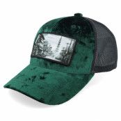 Calza Pennello - Grön trucker Keps - Kids Japan Velvet Green/Black Trucker @ Hatstore